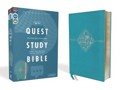 NIV, Quest Study Bible, Leathersoft, Teal, Comfort Print