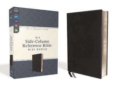 NIV, Wide Margin Side Column Reference Bible (A Bible that Welcomes Note-Taking and Deep Study), Leathersoft, Black, Comfort Print -  Zondervan