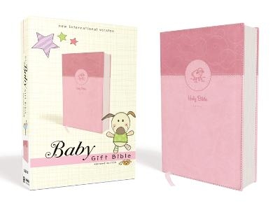 NIV, Baby Gift Bible, Holy Bible, Leathersoft, Pink, Red Letter, Comfort Print -  Zonderkidz