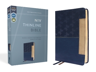 NIV, Thinline Bible, Leathersoft, Blue, Red Letter, Comfort Print -  Zondervan