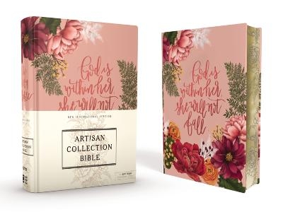 NIV, Artisan Collection Bible, Women’s Bible with Journaling Space, Cloth over Board, Pink Floral, Designed Edges under Gilding, Red Letter, Comfort Print -  Zondervan