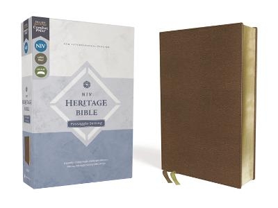 NIV, Heritage Bible, Passaggio Setting, Leathersoft, Brown, Comfort Print -  Zondervan