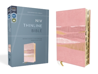 NIV, Thinline Bible, Leathersoft, Pink, Red Letter, Thumb Indexed, Comfort Print -  Zondervan