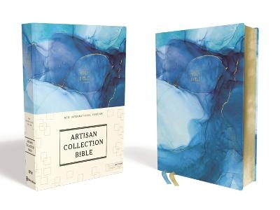 NIV, Artisan Collection Bible, Cloth over Board, Blue, Art Gilded Edges, Red Letter, Comfort Print -  Zondervan