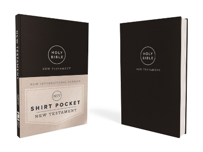 NIV, Shirt Pocket New Testament, Leathersoft, Black, Comfort Print -  Zondervan