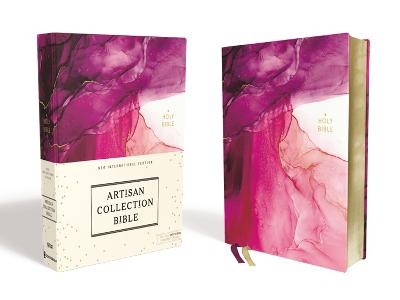 NIV, Artisan Collection Bible, Cloth over Board, Pink, Art Gilded Edges, Red Letter, Comfort Print -  Zondervan