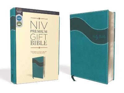 NIV, Premium Gift Bible, Leathersoft, Teal, Red Letter, Comfort Print -  Zondervan