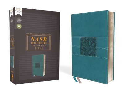 NASB, Thinline Bible, Leathersoft, Teal, Red Letter, 2020 Text, Comfort Print -  Zondervan