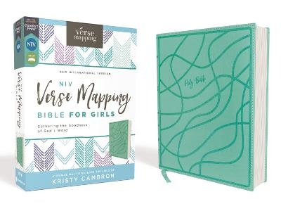 NIV, Verse Mapping Bible for Girls, Leathersoft, Teal, Comfort Print