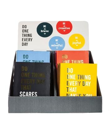 DO ONE THING HAPPY/CENTERS/ SCARES/INSPIRES MXD 16C DISPLAY - Robie Rogge