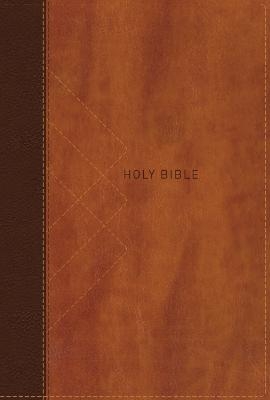 NIV, Thinline Bible, Giant Print, Leathersoft, Brown, Red Letter, Comfort Print -  Zondervan