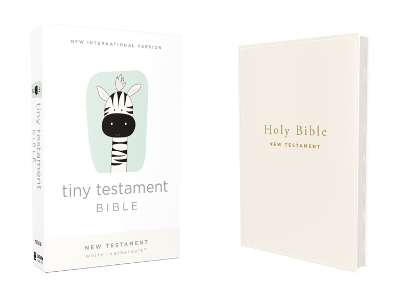 NIV, Tiny Testament Bible, New Testament, Leathersoft, White, Comfort Print -  Zondervan