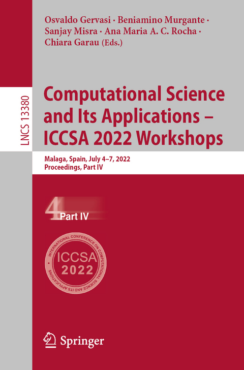 Computational Science and Its Applications – ICCSA 2022 Workshops - 