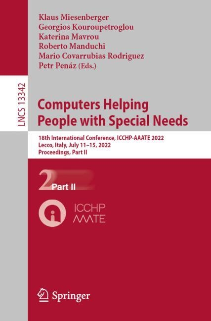 Computers Helping People with Special Needs - 