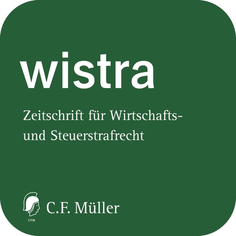 wistra Zeitschrift für Wirtschafts- und Steuerstrafrecht online - 