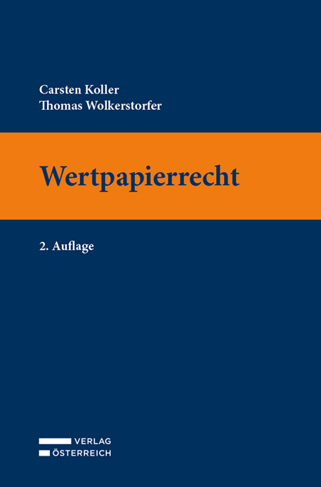 Wertpapierrecht - Carsten Koller, Thomas Wolkerstorfer