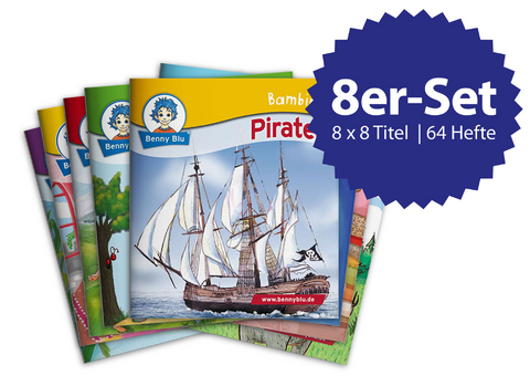 Abenteuer am Meer - Bambini Set 8 x 8 Bambini Titel -  verschiedene