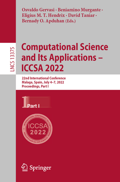 Computational Science and Its Applications – ICCSA 2022 - 