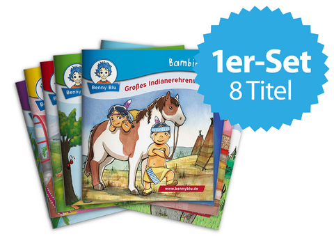 Benny Blus kunterbunte Lesekiste -Bambini 1er Set mit 8 Bambini Titeln -  verschiedene