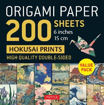 Origami Paper 200 sheets Hokusai Prints 6" (15 cm) - 