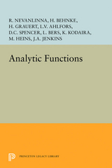 Analytic Functions -  Lars Valerian Ahlfors