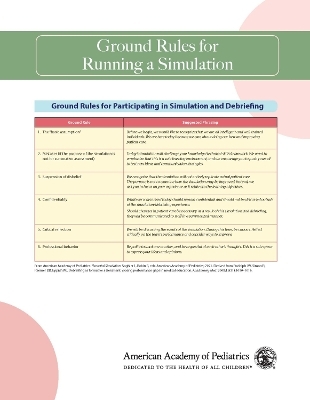 Neonatal Simulation Card: Ground Rules for Running a Simulation - 