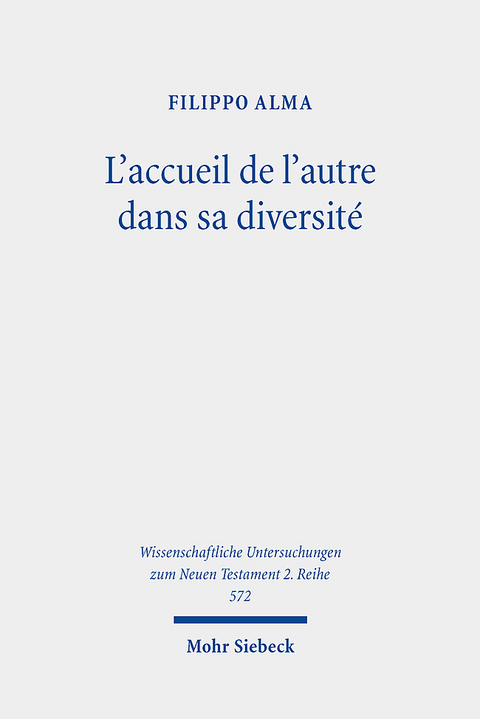 L'accueil de l'autre dans sa diversité - Filippo Alma