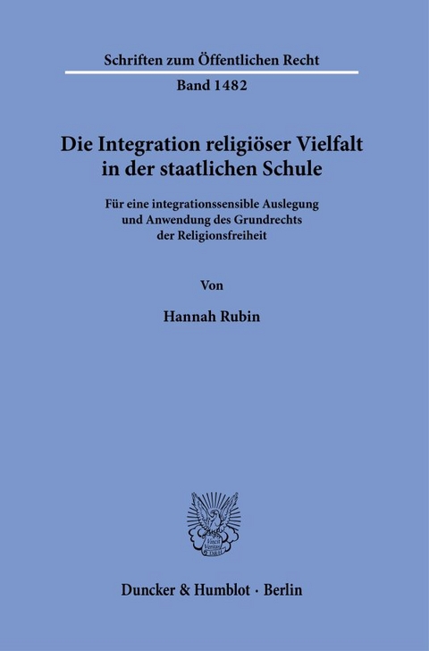 Die Integration religiöser Vielfalt in der staatlichen Schule. - Hannah Rubin