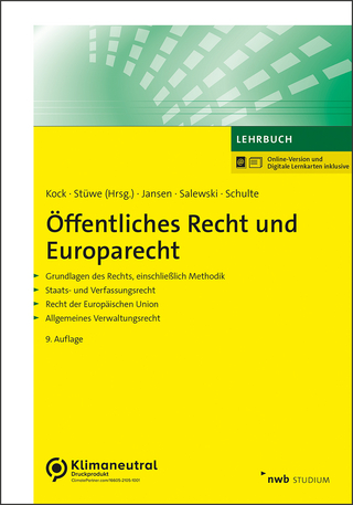 Öffentliches Recht und Europarecht - Kai Uwe Kock; Richard Stüwe