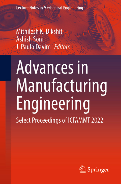 Advances in Manufacturing Engineering - 