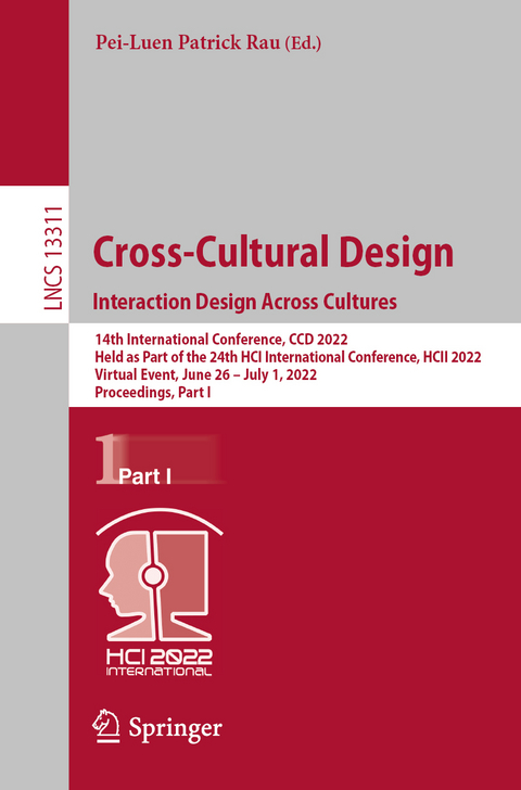 Cross-Cultural Design. Interaction Design Across Cultures - 