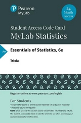 MyLab Statistics with Pearson eText Access Code (24 Months) for Essentials of Statistics - Triola, Mario