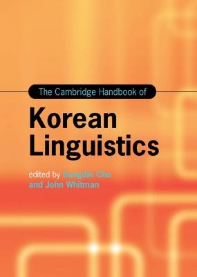 The Cambridge Handbook of Korean Linguistics - 