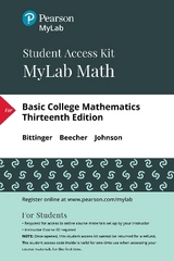 MyLab Math with Pearson eText Access Code (24 Months) for Basic College Mathematics - Bittinger, Marvin; Beecher, Judith; Johnson, Barbara