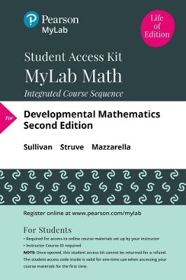 MyLab Math with Pearson eText --  24 Month Standalone Access Card -- Developmental Mathematics - Michael Sullivan  III, Katherine Struve, Janet Mazzarella