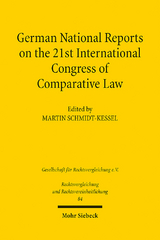 German National Reports on the 21st International Congress of Comparative Law - 