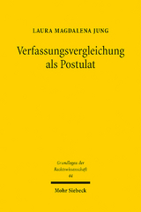 Verfassungsvergleichung als Postulat - Laura Magdalena Jung