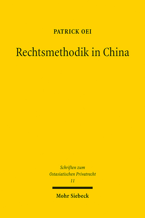 Rechtsmethodik in China - Patrick Oei