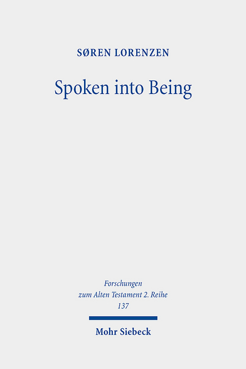 Spoken into Being - Søren Lorenzen