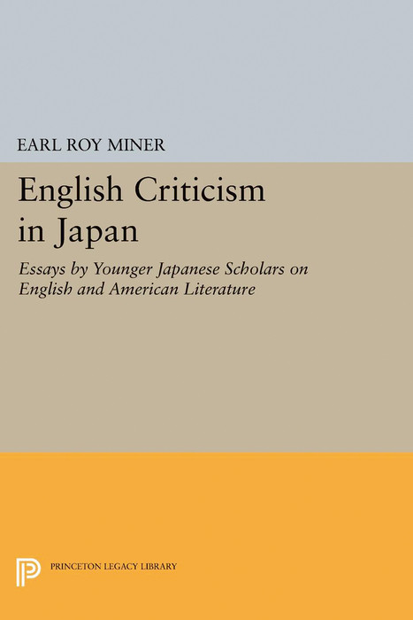 English Criticism in Japan - Earl Miner