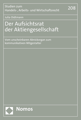 Der Aufsichtsrat der Aktiengesellschaft - Julia Oidtmann