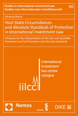 Host State Circumstances and Absolute Standards of Protection in International Investment Law - Johanna Braun