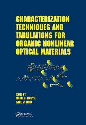 Characterization Techniques and Tabulations for Organic Nonlinear Optical Materials - 