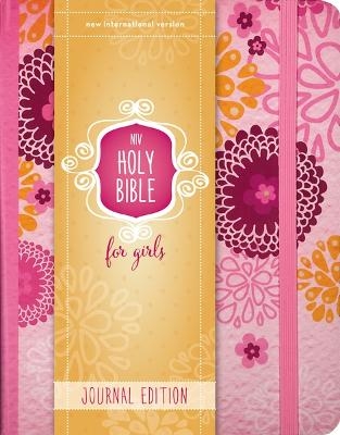 NIV, Holy Bible for Girls, Journal Edition, Hardcover, Pink, Elastic Closure