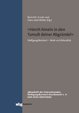 "Horch hinein in den Tumult deiner Abgründe."