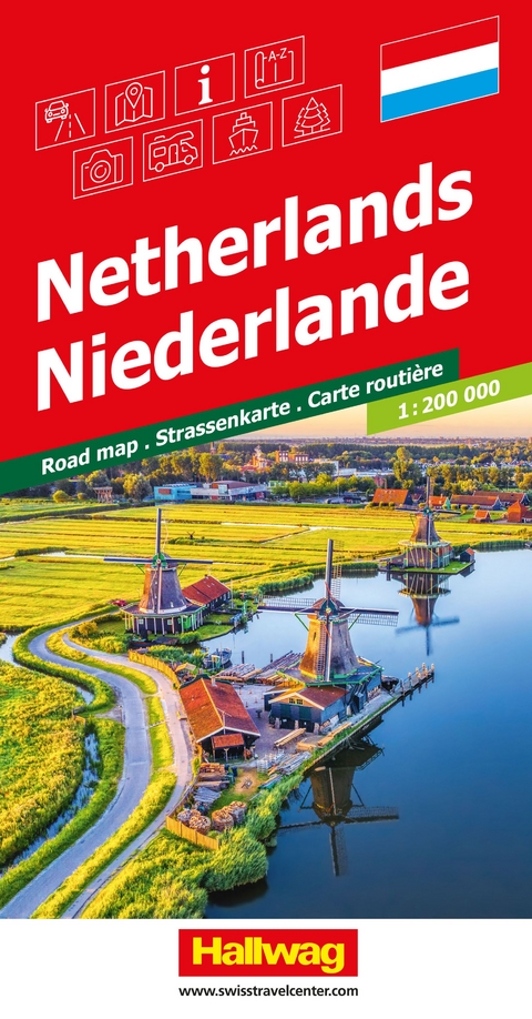 Niederlande Strassenkarte 1:200 000