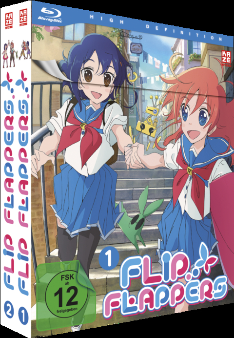 Flip Flappers - Gesamtausgabe - Bundle - Vol.1-2 - Blu-ray - Takashi Kojima