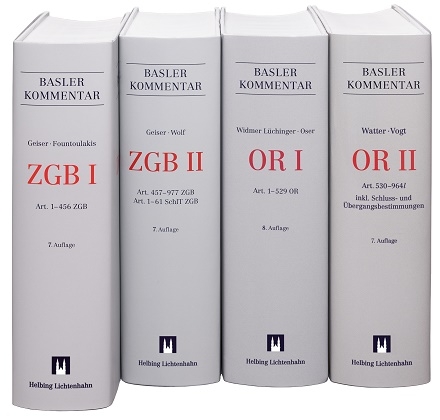 Basler Kommentar ZGB I + ZGB II + OR I + OR II - 