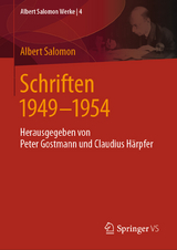 Schriften 1949 - 1954 - Albert Salomon