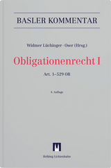 Obligationenrecht I - Widmer Lüchinger, Corinne; Oser, David; Ammann, Caterina; Amstutz, Marc; Bauer, Christoph; Bauer, Thomas; Costantini, Renato; Däppen, Robert K.; Fasel, Urs; Fellmann, Walter; Fountoulakis, Christiana; Gaberthüel, Tino; Giger, Hans; Girsberger, Daniel; Gola, Pascale; Graber, Christoph; Hermann, Johannes; Hilty, Reto M.; Honsell, Heinrich; Huguenin (†), Claire; Huwiler, Bruno; Kessler, Martin A.; Koller, Alfred; Koller, Pius; Koller, Thomas; Koller-Tumler, Marlis; Leimgruber, Stefan; Lenz, Christian; Loacker, Leander D.; Maurenbrecher, Benedikt; Meise, Barbara; Morin, Ariane; Müller, Andreas; Oser, David; Pärli, Kurt; Pestalozzi, Christoph M.; Peter, Wolfgang; Pietruszak, Thomas; Portmann, Wolfgang; Roberto, Vito; Rudolph, Roger; Ruoss, Reto Thomas; Schott, Bertrand; Schroeter, Ulrich; Schulin, Hermann; Schwenzer, Ingeborg; Staehelin, Ernst; Studer, Benno; Tschäni, Rudolf; Vogt, Annaïg; Vogt, Nedim Peter; von Planta, Andreas; Watter, Rolf; Weber, Roger; Widmer, Markus; Widmer Lüchinger, Corinne; Wiegand, Wolfgang; Zellweger-Gutknecht, Corinne; Zindel, Gaudenz